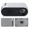 Mini Projector Silver Micro Portable 1080P LED Multi Function for Home Theater