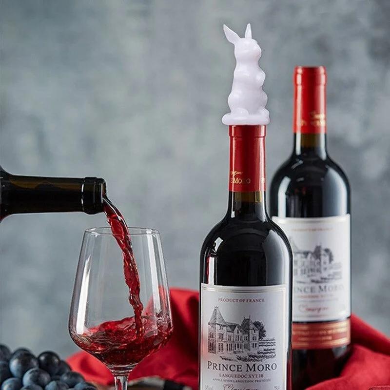 Rotweinflasche Stopper Form Handgefertigt Kristall Katze und Hund Krone Silikonform DIY Haushalt Handwerk Dekoration Modell Harzform