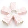 12 stücke Rosa Streifen Welle Dot Papier Popcorn Boxen Tasche Geburtstag Party Dekoration Weihnachten Baby Shower Party Supplies