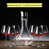 Shangqi Glass Waterfall Wine Decanter Set with 6 Glasses
