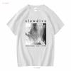 Slowdive Tour T Shirt Tee In489 Long Sleeves Vintage Washed Top For Everyday Wear Comfortable Slightly Casual Homme Stylish