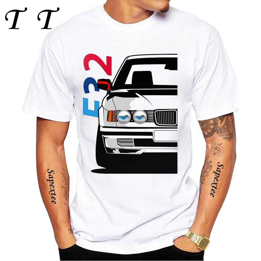 New Summer Men Short Sleeve Drive The Classic Germany EUDM - E34 M5 - X5 E30 Cars Evolution Retro T-Shirt Boy Casual White Tees