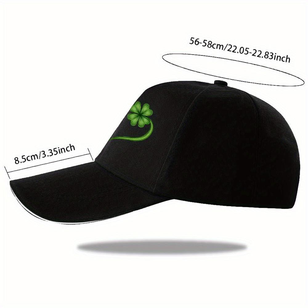 Cat Clover Heart Design Baseball Cap Unisex Polyester Casual Adjustable Sports Outdoor Headwear