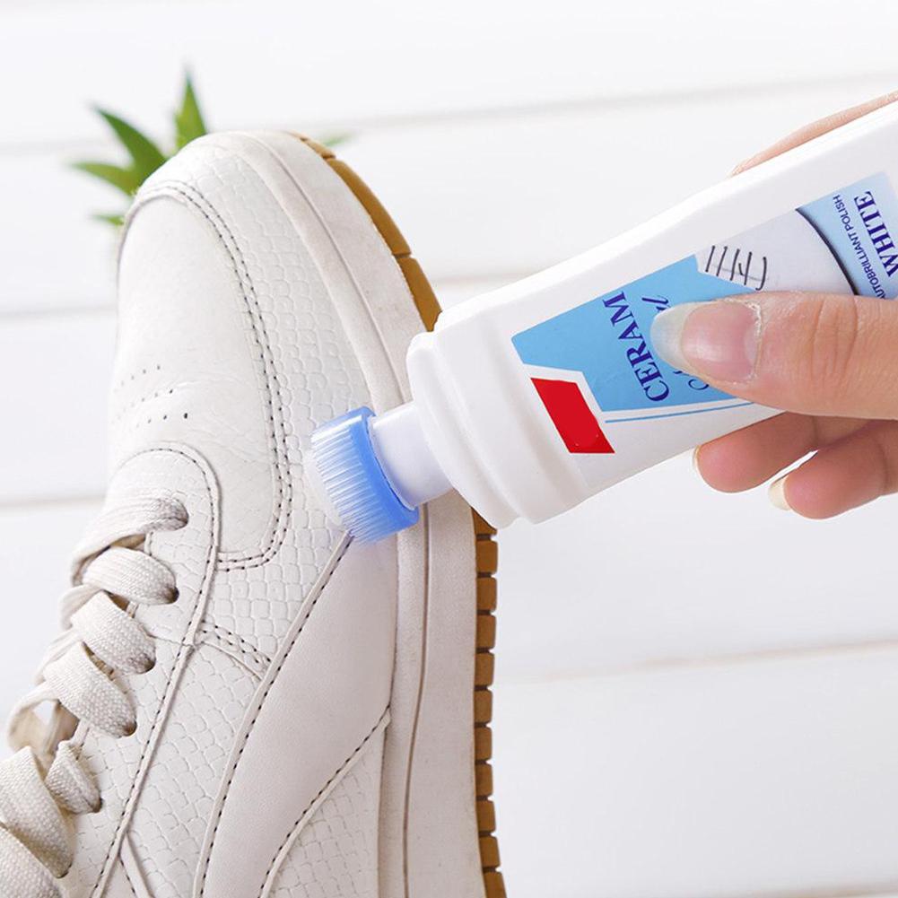 100ML White Shoe Cleaner Foam Suede Sheepskin Matte Shoes Leather Cleaner Polish Cleaning Tool Sneakers Care
