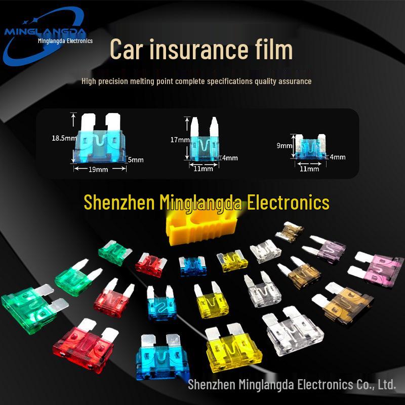 High-Quality Car Blade Fuses, Zinc Alloy, 2A-40A (Medium, Small, Mini)