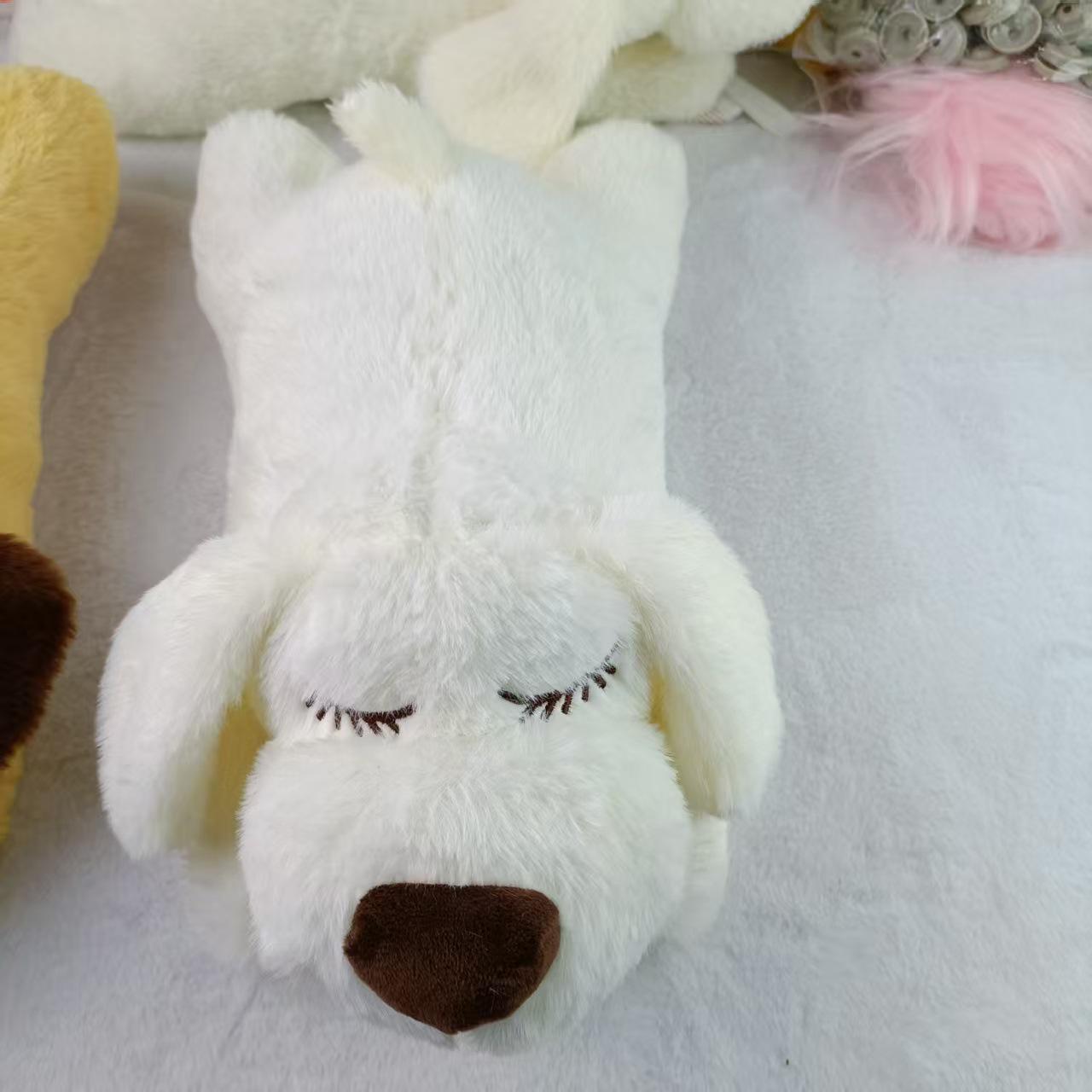 

Puppy Heartbeat Plush Toy: Soothing Companion for Dog Anxiety 38x20x14 cm грязно-белый