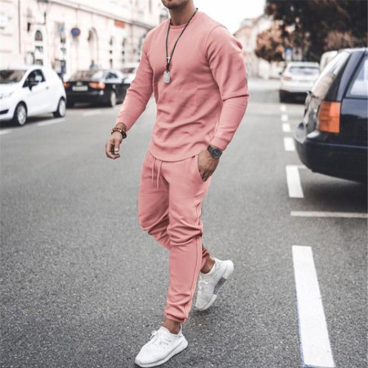 Autumn Men's Long-sleeved Casual Suit Trendy Fashion Sports Two-piece Suit Spot