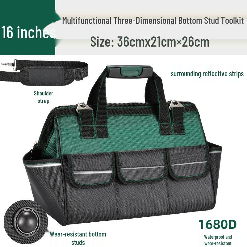 Geantă de scule durabilă, mică, multifuncțională pentru electricieni, pentru depozitarea feroneriei pentru bărbați