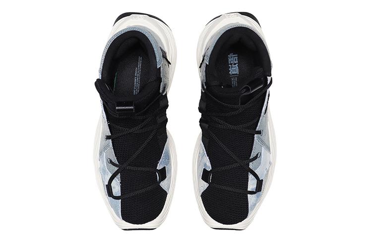 Li Ning Essence Enlightenment Kung Fu Winterized Low Top Basketball Shoes Women's Black Blue AGBQ084-4