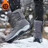 Winter Velvet Cotton Shoes Thickened Non-slip Warm High-top Snow Boots Outdoor Non-slip Wear-resistant Off-road Mountaineering Boots