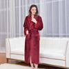 New Winter Thickened Robe Couple Pajamas Multi-Coloured Flannel Bathrobe Absorbent and Warm Soft and Comfortable