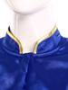 Womens Metallic Trim Church Choir Robe Stand Collar Long Sleeve Button Loose Dress