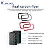 Real Soft Carbon Fiber Car Door Inner Handle Frame Trim Sticker For Suzuki Jimny JB64 JB74 2019 2020 2021 2022 2023 2024 2025.