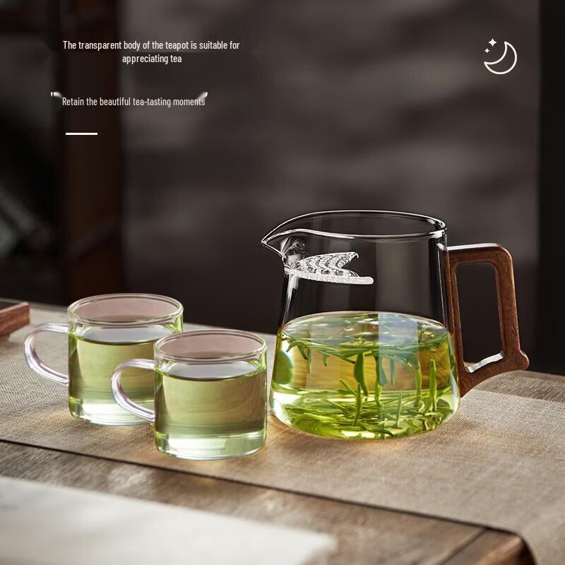 YIHUTEA Glass Teapot with Spout Filter