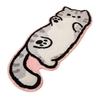 Cute Cat Bath Rug, Irregular Animal Shaped Floor Mat, Soft Absorbent Non Slip Area Carpet for Bath Tub, Shower, Bedroom, Living Room