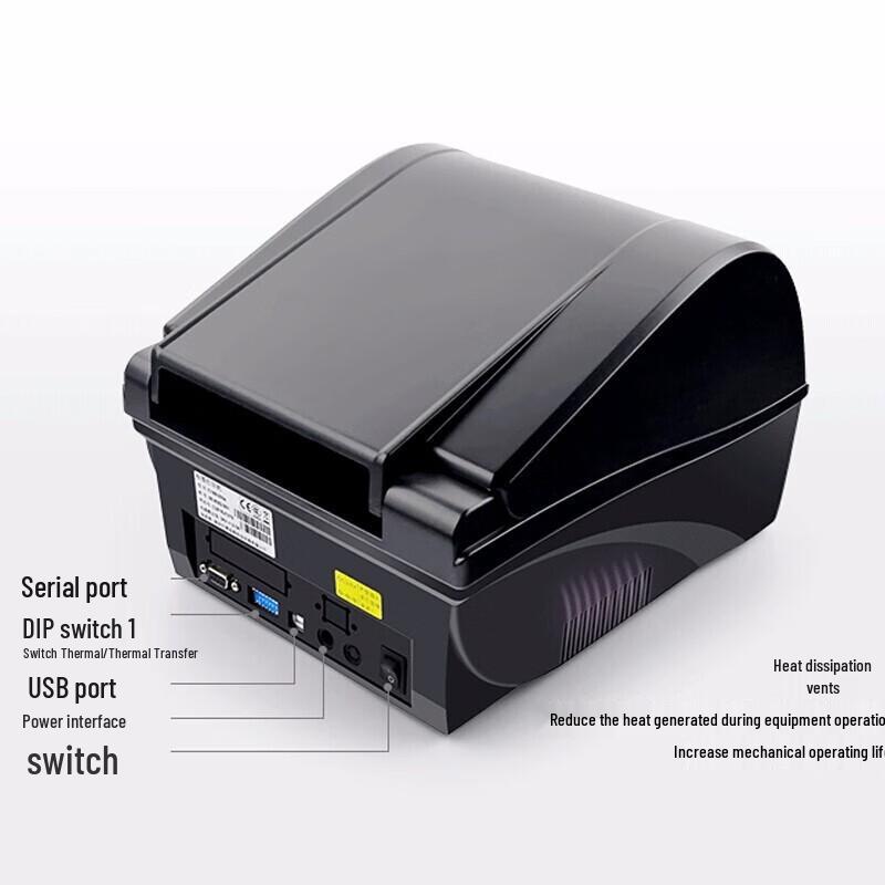 Postek C168 Thermal Barcode Label Printer CN plug (adapter included)