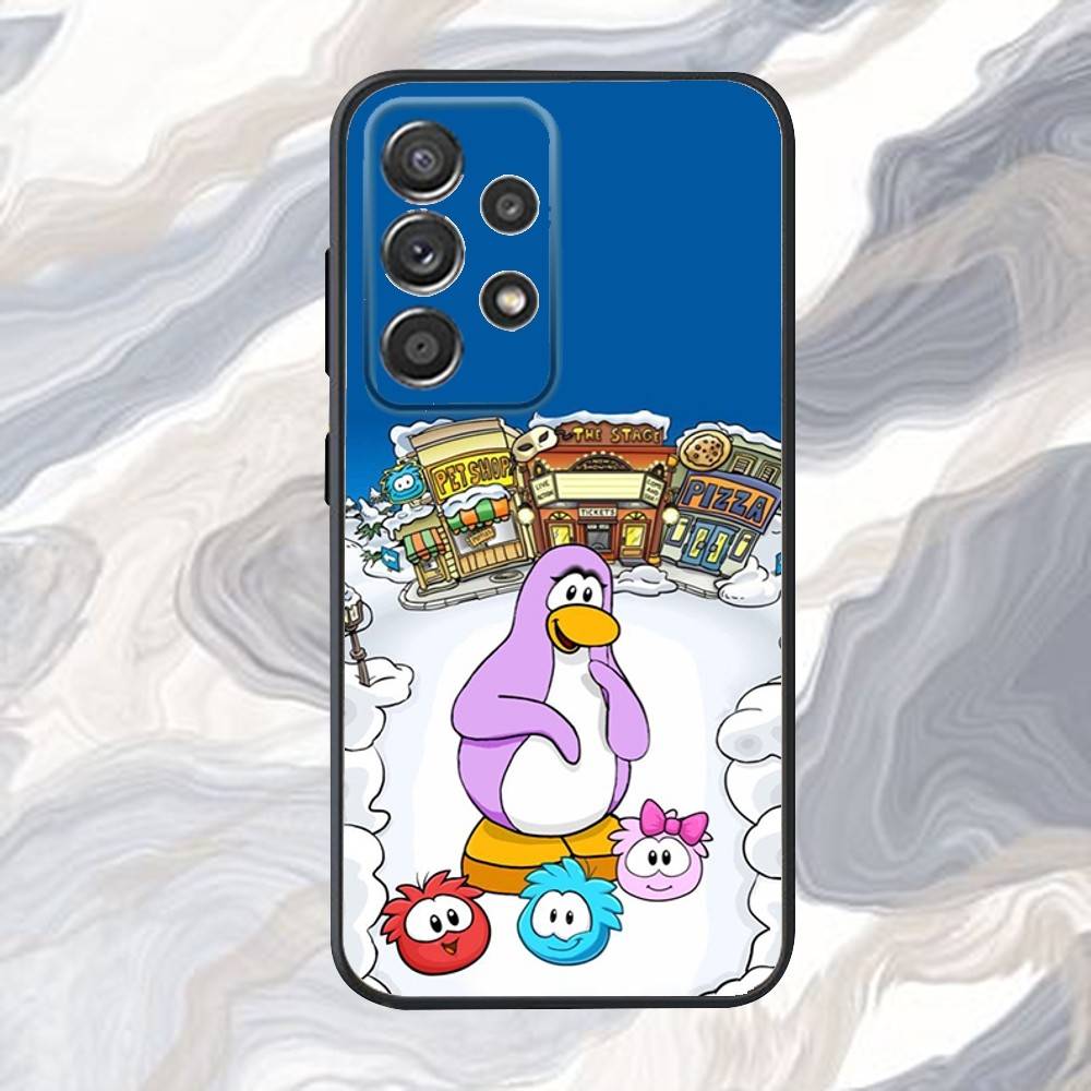 C-Clubs Game P-Penguin-ns Phone Case For Samsung S25,S24,S21,S22,S23,S30,Ultra,S20,Plus,Fe,Lite,Note,10,9,5G Black Cover