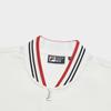 Fila Archive Logo Fashion Casual Knit Long Sleeve Jacket Men Jacket Cloud-White F11M527501F-WT