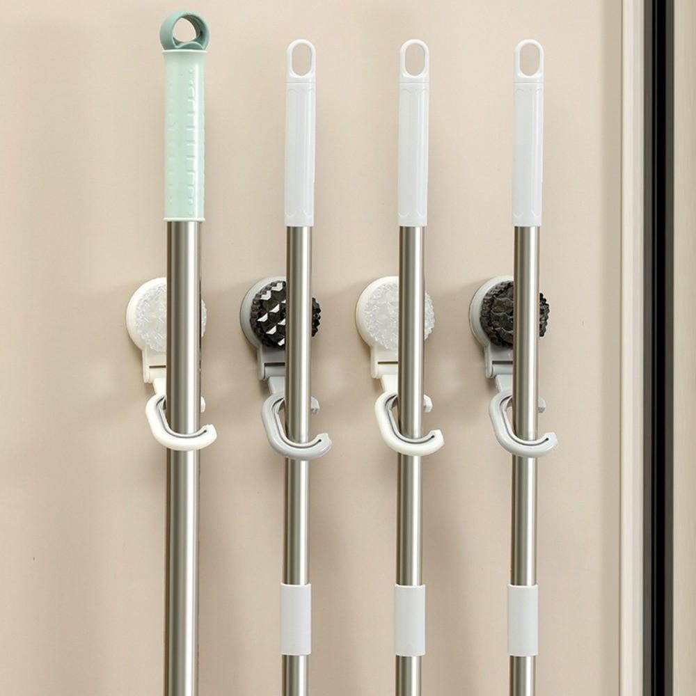 3pcs Wall Hanging Mop Storage Rack Strong Holder Mop Organizer Broom Holder  Bathroom Storage