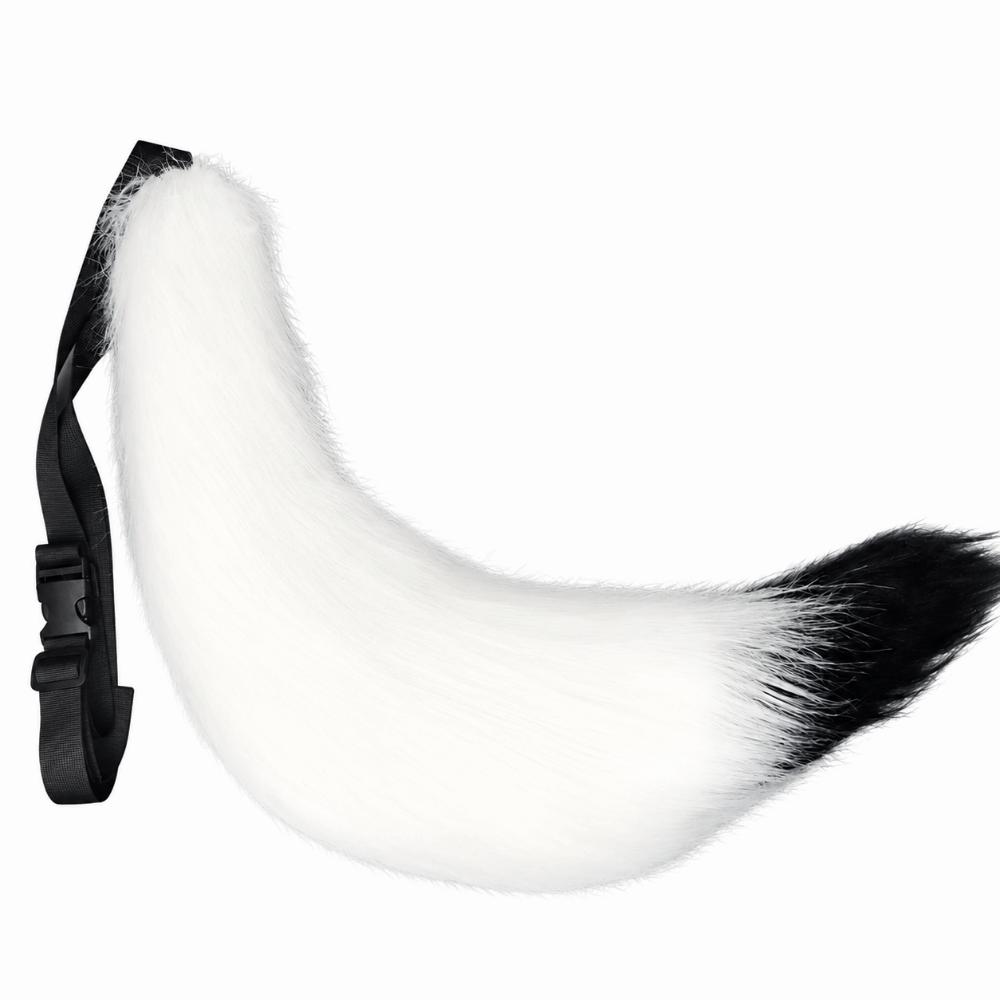 Fluffy Faux Fur Plush Cosplay Tail Belt Wolf Tail Adjustable Fox Tail Cosplay Big Plush Handmade Furry Cosplay Tail