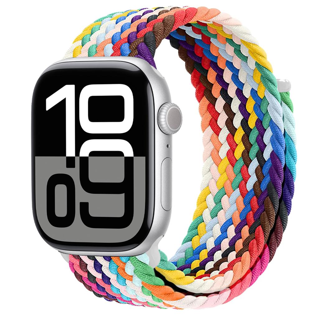 Braided Strap For Apple Watch 10 11 Bands 46mm 45mm Ultra2 49mm 44mm 40 41mm 42mm Correa Bracelet iWatch Series 9 8 7 3 5 4 Se 6