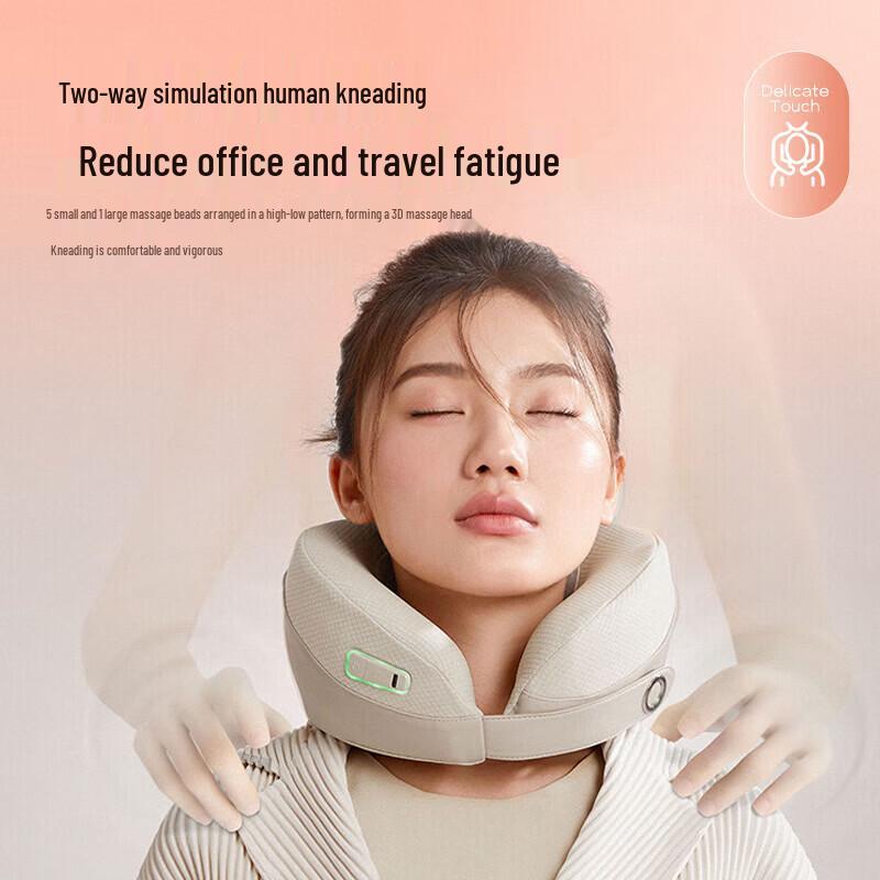 Bear Portable U-Shaped Neck Massager Pillow with Heat CN plug (adapter included)