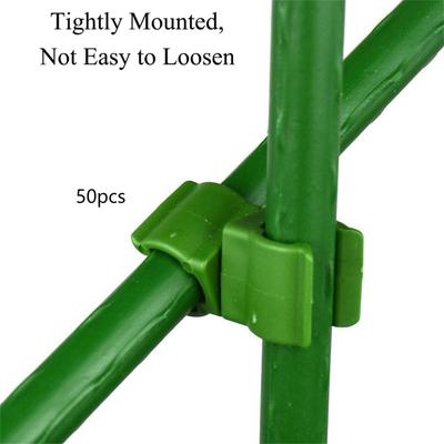 Gardening Plastic Universal Buckle Plastic Coated Fixing Buckle Gardening Support Connector Gardening Accessories