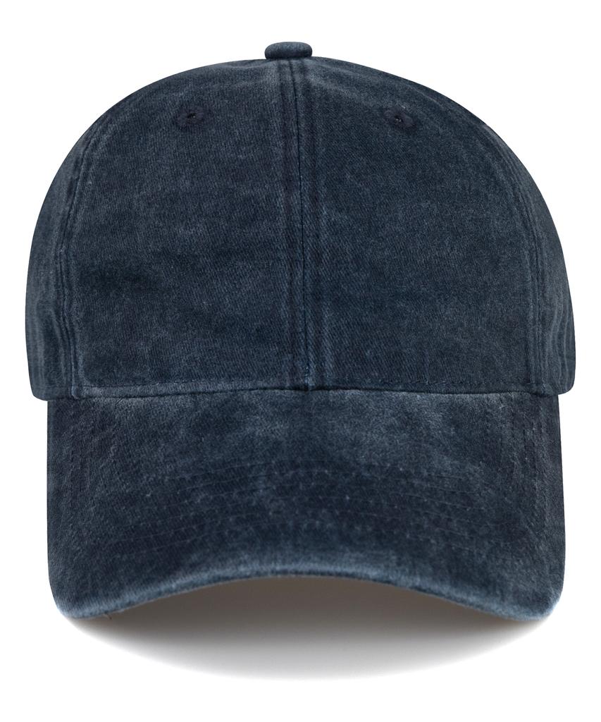 Chaebteo Standard Stone-Washed Ball Cap-Navy