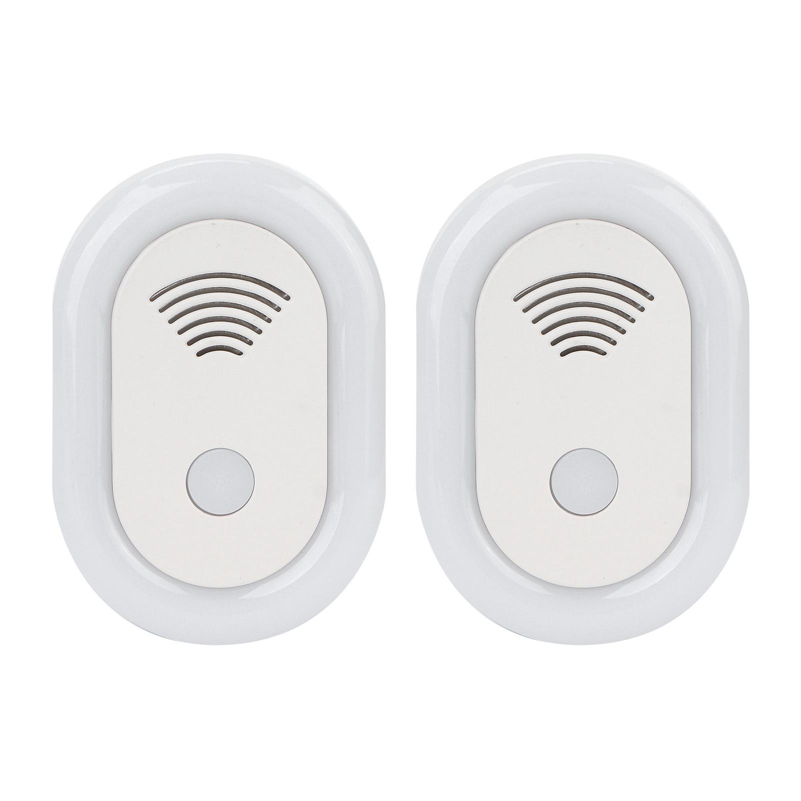 

Ультразвуковой отпугиватель вредителей, 2 шт., интеллектуальное преобразование частоты, безопасный безвредный отпугиватель насекомых 90 В-250 EU Plug