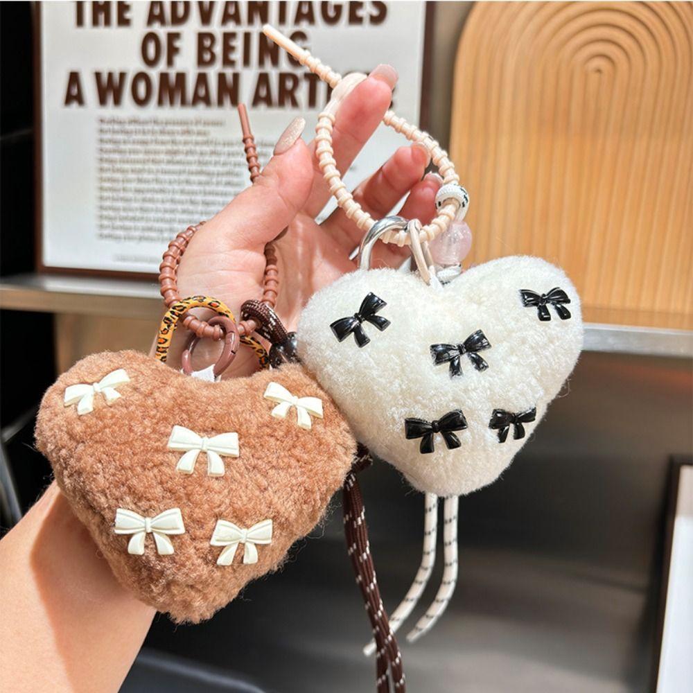 Fashion Braided Rope Chain Heart Shaped Handmade Pendant  Key Jewelry Accessoriy