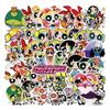 Powerpuff Girls Cartoon Stickers - 50 Sheets for Backpack or Decoration