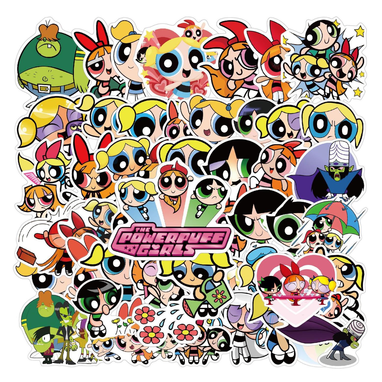 

Flying Sky Police Waterproof Cartoon Stickers, 50 Sheets 5-6.5 CM