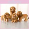 Plush Lion Realistic Toy Doll With Pp Cotton Filling For Kids Gift Decor Home