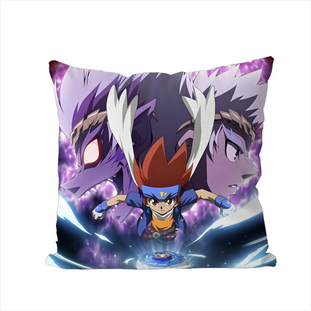 BAKUTEN SHOOT BEYBLADE Pillow Case For Car Sofa Decorative Home Doublesided Print Plush Square Throw Pillow Cushion Cover