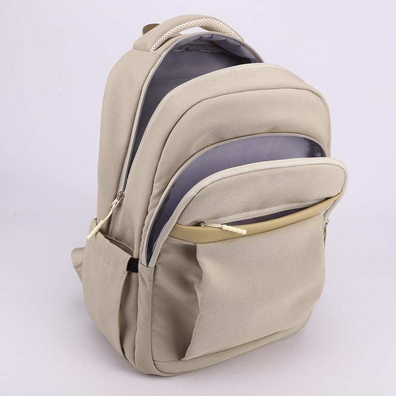 Customizable Minimalist Logo Backpack: Lightweight, Casual Travel & School Bag for Students