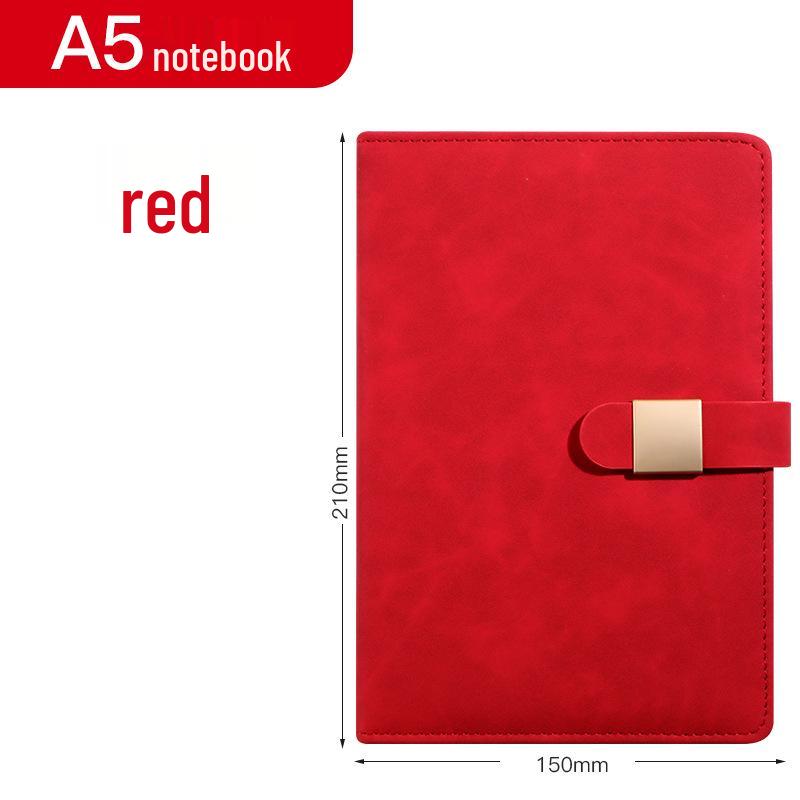 A5 Buckle Notebook Gift Set with Logo - Business, Teacher, or Work Diary