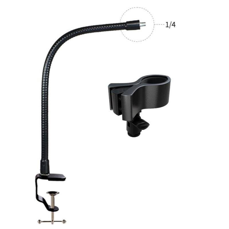 Desk Tripod Mic Arm Microphone Stand Gooseneck Mic Stand For Desk Mount With Clamp Microphone Holder Accessories