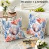 Floral Patterned Pillowcase For Homecushion Covers, Zippered, Decorative Pillowcases, 45X45 Cover Sleeves