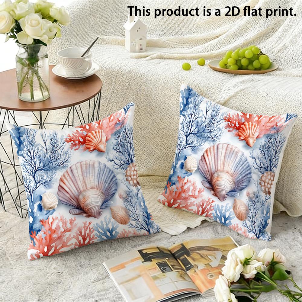 Floral Patterned Pillowcase For Homecushion Covers, Zippered, Decorative Pillowcases, 45X45 Cover Sleeves