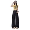 Women's White Tencel Wide-Leg Jeans - Summer 2025, High-Waisted, Loose, Floor-Length, Slimming.