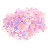 Confetti FlowerShaped Glitter Sequins Spangles Party Wedding Sprinkle Part Decoration Supplies(Colorful Pink )
