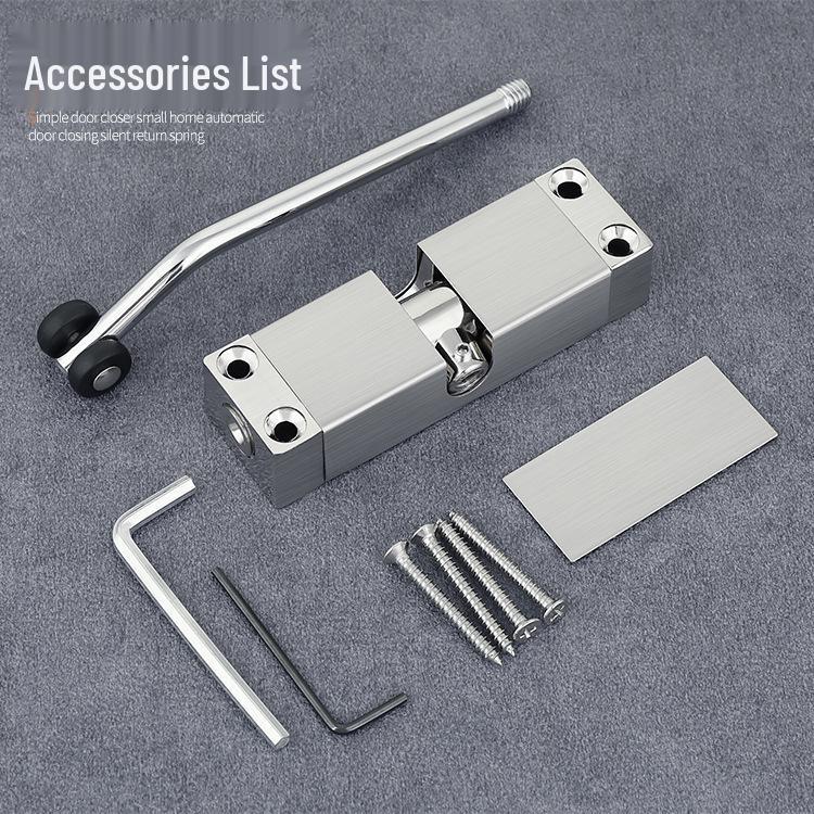 Portable Silent Spring-Back Lightweight Automatic Door Closer