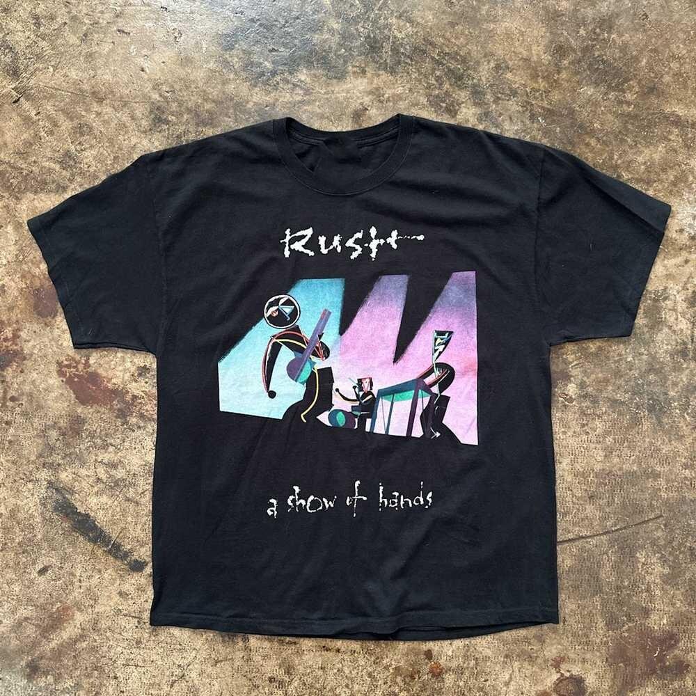 Vintage Rush A Show Of Hands Band T-shirt For men Women S-234XL US679 Unisex T-Shirt L