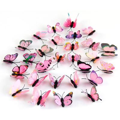 (Nikita) 12x 3D Butterfly Wall Sticker Room Decor Decal Applique