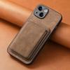 PU Leather for Magsafe Case for iPhone 17 Air 16 15 Pro Max 16e 14 Plus 13 12 11 Pro Magnetic Back Cover with Card Holder XLD12
