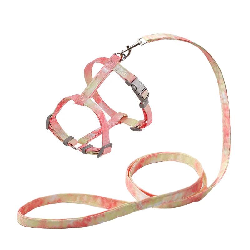 Adjustable Cat Harness And Leash Set Pet Dog Cat Vest For Small Medium Large Dogs Rope Set Pug Outdoor Walking Lead
