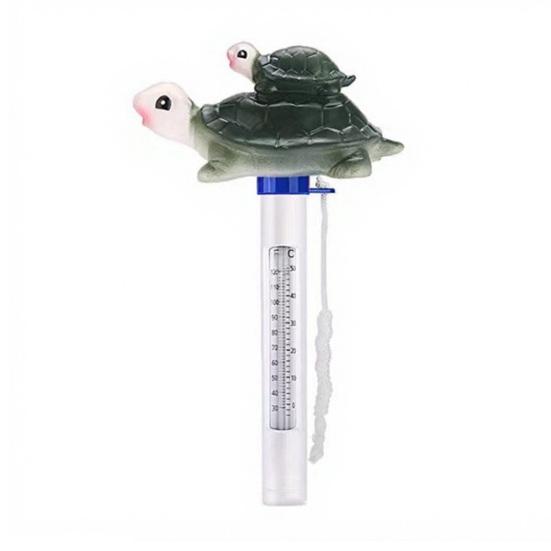 Yousheng Swimming Pool Floating Thermometer, Flamingo Turtle Duck Goldfish Shark Water Temperature Gauge, Easy Read Bathtub Hot Tub Temperature