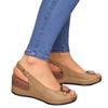 Sandali da Donna Zeppe Retrò Sandali con Zeppa Estivi Calzature da Donna Casual Cucite Sandali Comodi da Donna vbn688