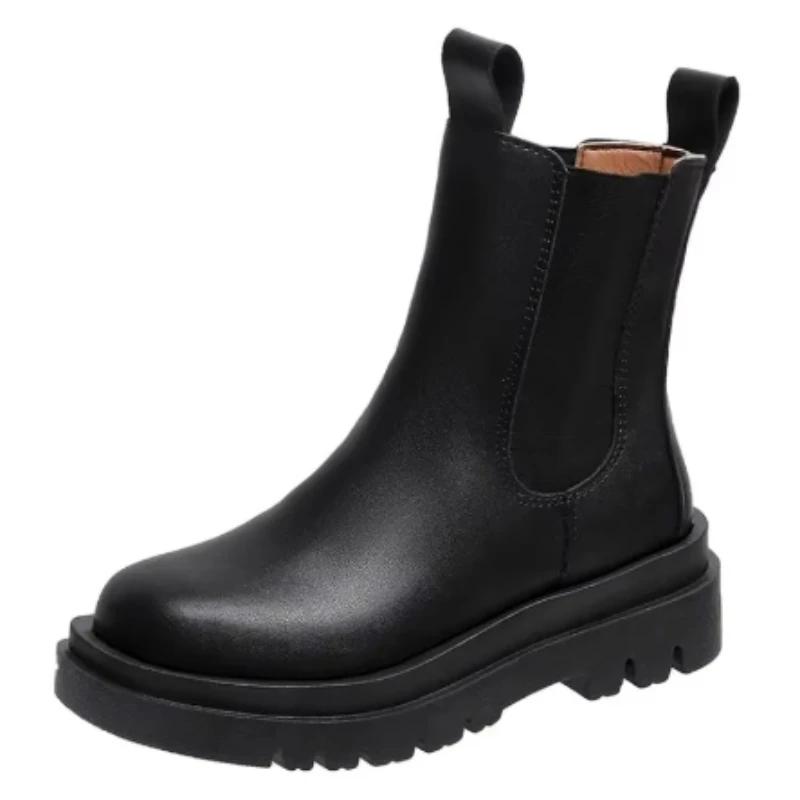 Fashion Women Boots Black Ankle Classics Boots Autumn Winter Platform Short Boots Women Luxury Fashionable Casual Sexy Shoes for Women