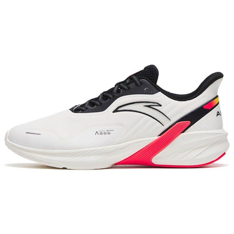 Anta DuCi4 Cushioning Slip Resistant Low top Running Shoes Men's White Black Red 112315520-8